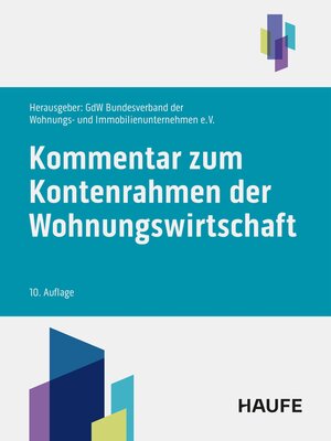 cover image of Kommentar zum Kontenrahmen der Wohnungswirtschaft
